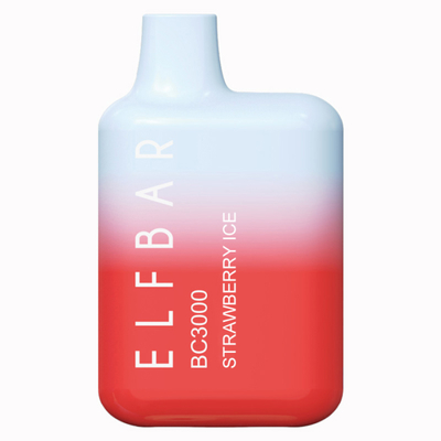 Одноразовая электронная сигарета с подзарядкой Elf Bar BC3000 RCH Strawberry Ice вид 1