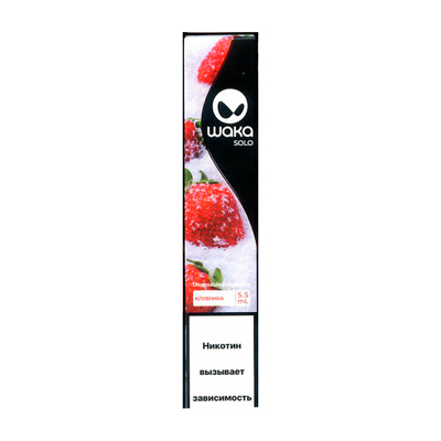 Одноразовые электронные сигареты Waka Solo 1800 Puff Strawberry Ice Клубника и Лёд вид 1