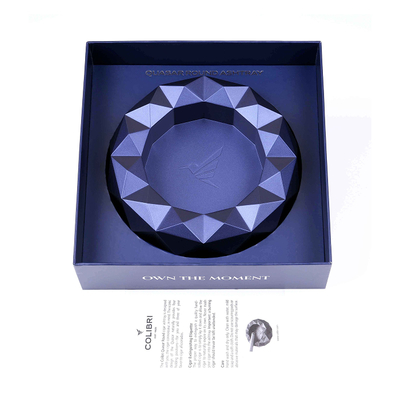 Пепельница Colibri Quasar на 6 сигар, Синий лак Navy AT300T5 вид 3