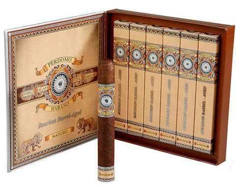 Подарочный набор сигар Perdomo Habano Bourbon Barrel Aged Epicure Maduro Gift Pack вид 1