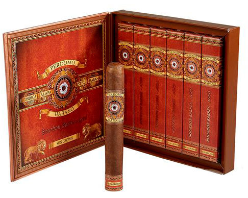 Подарочный набор сигар Perdomo Habano Bourbon Barrel Aged Epicure Sun Grown Gift Pack вид 1