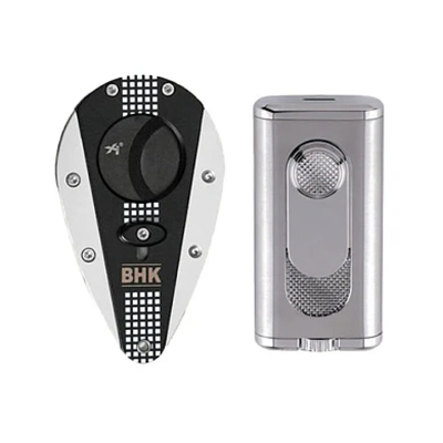 Подарочный комплект Cohiba Behike гильотина и зажигалка Xikar вид 1