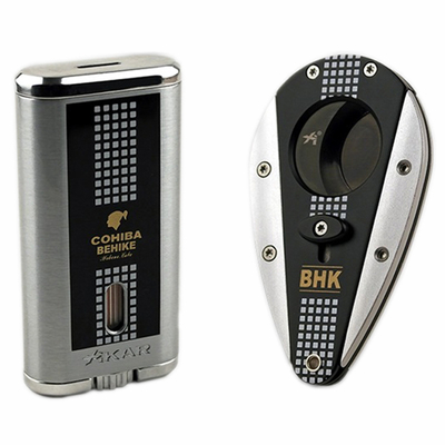 Подарочный комплект Cohiba Behike гильотина и зажигалка Xikar вид 2