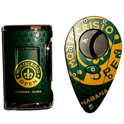 Подарочный комплект Montecristo Open гильотина и зажигалка XIKAR вид 2