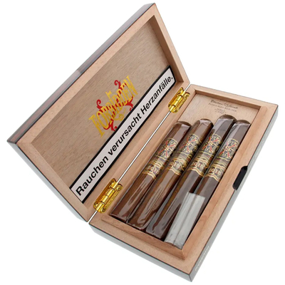 Подарочный набор сигар Arturo Fuente FFOX Fuente Fuente Opus X Story 4 Set Cigars Macassar Ebony вид 2