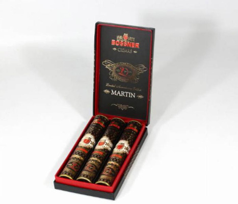 Подарочный набор сигар Bossner Martin 20th Anniversary Tube Edition (3шт.) вид 1