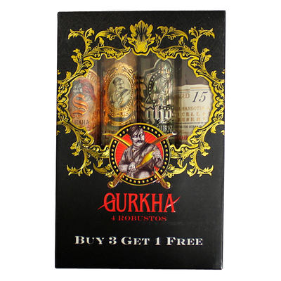 Подарочный набор сигар Gurkha Robusto Set 4 шт вид 1