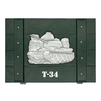 Подарочный набор сигар Siglo De Oro T-34 Piramides в кожаной коробке вид 1