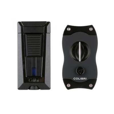 Подарочный набор Colibri Stealth, зажигалка и каттер, черный GS900T1 вид 2