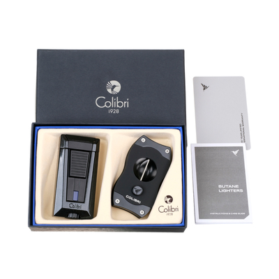 Подарочный набор Colibri Stealth, зажигалка и каттер, черный GS900T1 вид 5