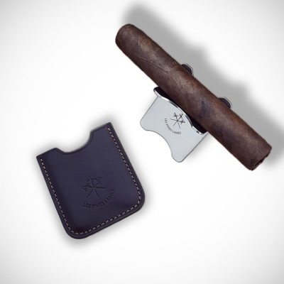 Подставка под сигару Burgundy Leather Cigar Stand (Бургунди) вид 1