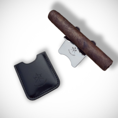 Подставка под сигару Black Leather Cigar Stand (Черная) вид 1