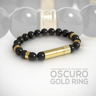 Пробойник-браслет Oscuro Gold Ring Elastic арт. BP202001 вид 2