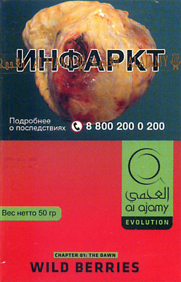 Кальянный табак Al Ajami Wild Berries 50 гр. вид 1