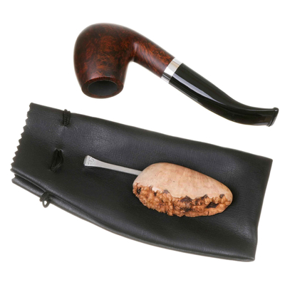 Тампер трубочный Passatore, хром и бриар (Германия) 492-081 вид 2