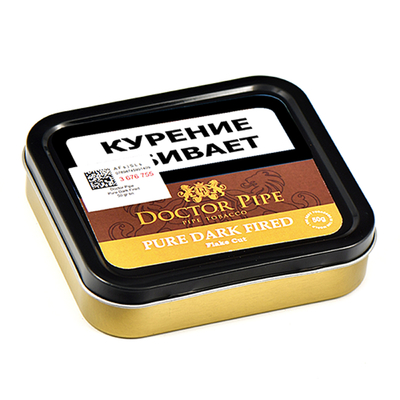 Трубочный табак Doctor Pipe Pure Dark Fired Flake Cut 50 гр. вид 2