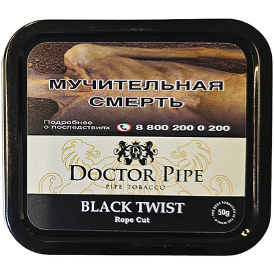 Трубочный табак Doctor Pipe Twist Black Rope Cut 50 гр. вид 1
