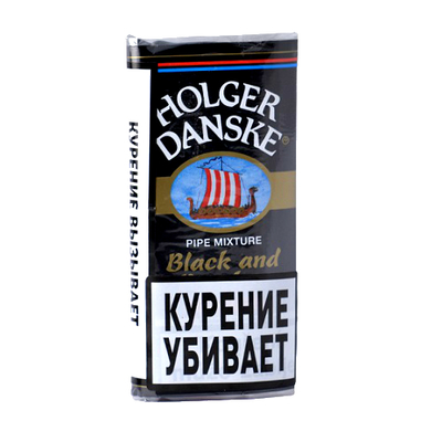 Трубочный табак Holger Danske Black & Bourbon 40 гр. вид 1