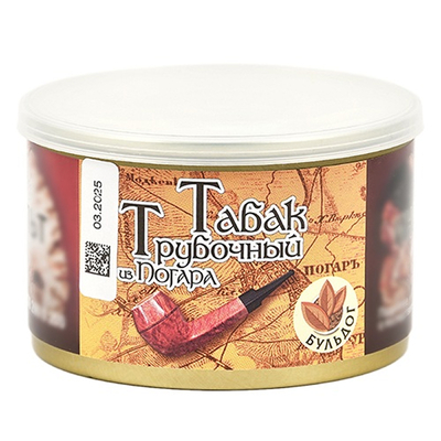 Трубочный табак Из Погара Бульдог  - банка 40 гр. вид 1