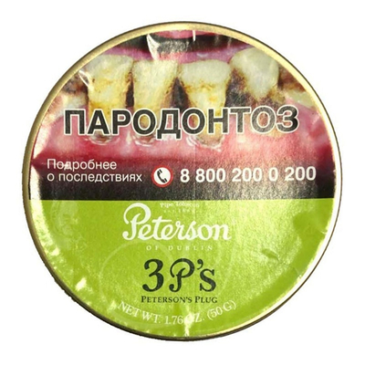 Трубочный табак Peterson 3 Р's Perfect Plug (50 гр) вид 2