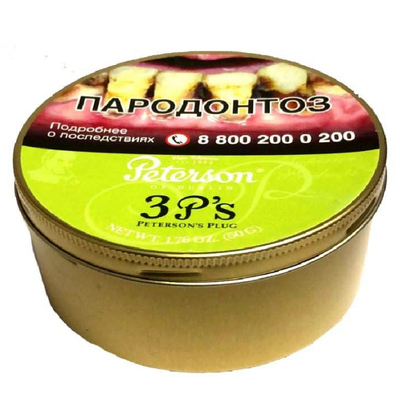 Трубочный табак Peterson 3 Р's Perfect Plug (50 гр) вид 3