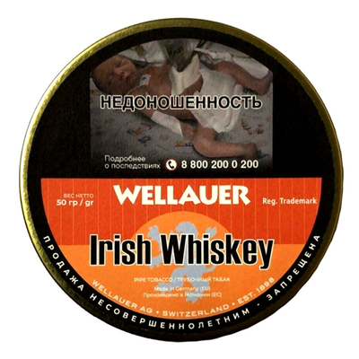 Трубочный табак Wellauer - Irish Whiskey (50 гр) вид 1