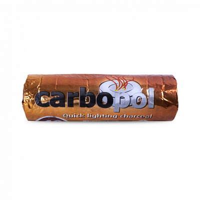 Уголь для кальяна CARBOPOL - 10 BRICKS - 40MM вид 1