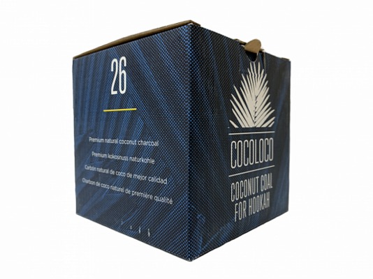 Уголь для кальяна COCOLOCO (26mm) - 1KG - 64 BRICKS вид 2