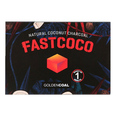 Уголь для кальяна Fastcoco 26мм, 6шт. вид 1