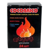 Уголь для кальяна кокосовый Cocobrico 24 куб. вид 1