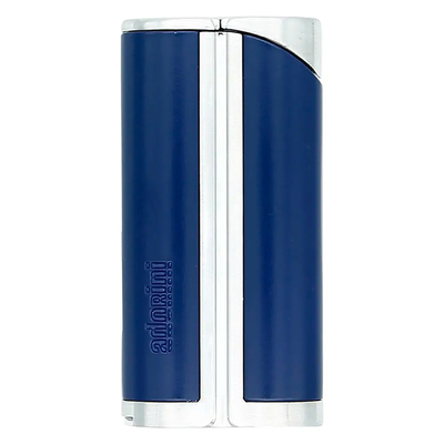 Зажигалка Adorini Single Jet турбо с пробойником, синяя с золотом 15441 вид 1