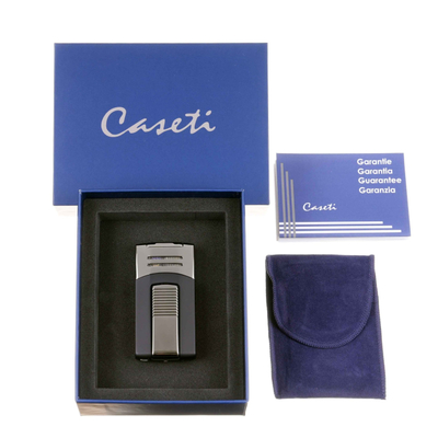 Зажигалка Caseti сигарная, турбо, черно-серебристая CA436-4 вид 4