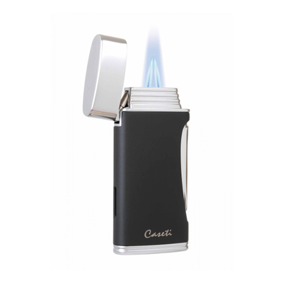 Зажигалка Caseti сигарная турбо (двойное пламя), черная CA583-1 вид 2
