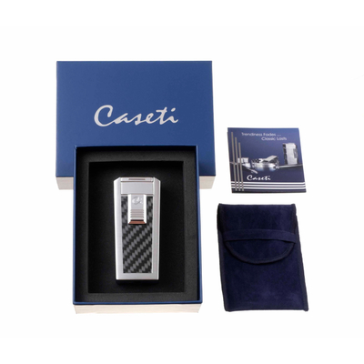 Зажигалка Caseti сигарная, турбо (тройное пламя), карбон CA439-1 вид 5