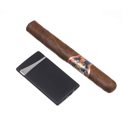 Зажигалка Caseti, турбо, плоское пламя, супертонкая, черная CA500-2 вид 5