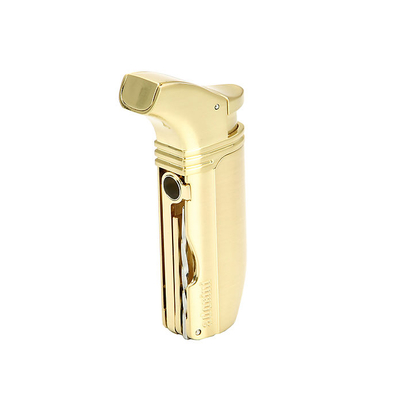 Зажигалка сигарная Adorini Puroso Double Jet Gold-Plated 11369 вид 1