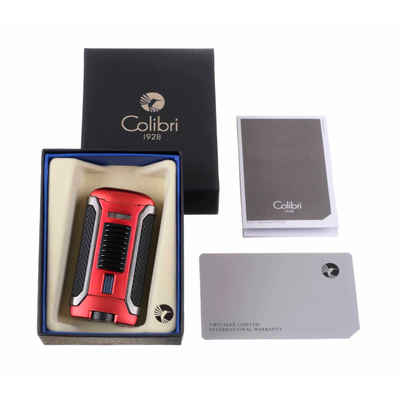 Зажигалка сигарная Colibri Apex, красная LI410T12 вид 8