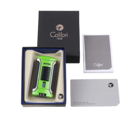 Зажигалка сигарная Colibri Apex, зеленый металлик LI410T6 вид 8