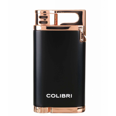 Зажигалка сигарная Colibri Belmont, Черная-розовое Золото LI200C12 вид 1