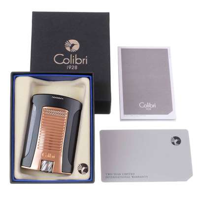 Зажигалка сигарная Colibri Daytona, Черная-розовое золото LI770T17 вид 7