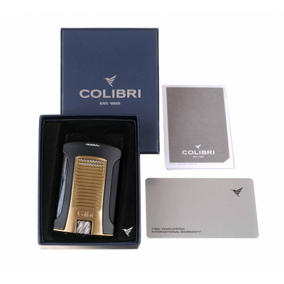 Зажигалка сигарная Colibri Daytona, Черная- золото LI770T16 вид 5