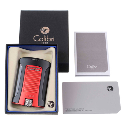 Зажигалка сигарная Colibri Daytona, черно-красная LI770T12 вид 6