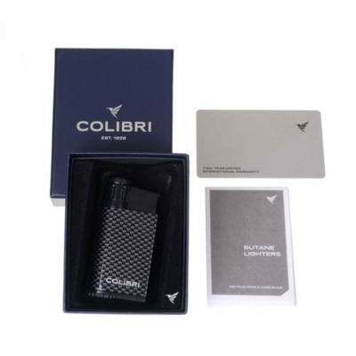 Зажигалка сигарная Colibri Evo, черный карбон LI520C30 вид 5