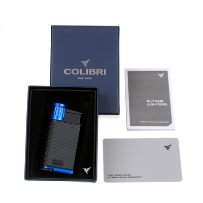 Зажигалка сигарная Colibri Evo, черно-синяя LI520C3 вид 5