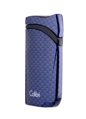 Зажигалка сигарная Colibri Falcon, синий карбон LI310T8 вид 2