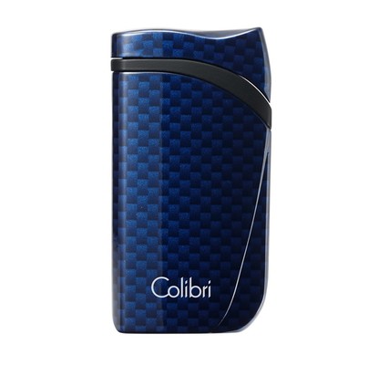 Зажигалка сигарная Colibri Falcon, синий карбон LI310T8 вид 1