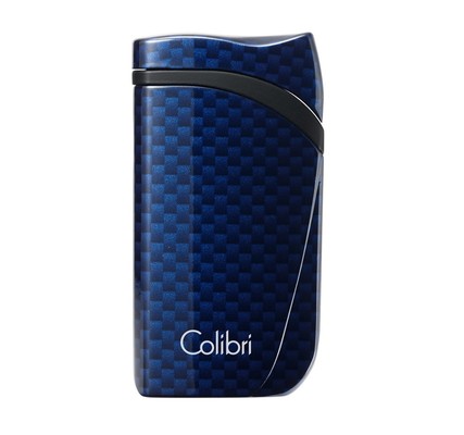 Зажигалка сигарная Colibri Falcon, синий карбон LI310T8 вид 1