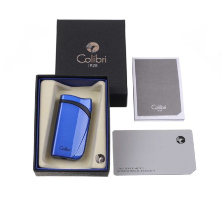 Зажигалка сигарная Colibri Falcon, синий металлик LI310T13 вид 3