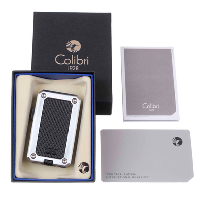 Зажигалка сигарная Colibri Rally, черная-хром, LI360T2 вид 6