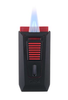 Зажигалка сигарная Colibri Slide (двойное пламя), черно-красная LI850T14 вид 2